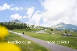 09.07.2024, Lavaze, Italy (ITA): Cyril Faehndrich (SUI) - Cross-Country summer training, Lavaze (ITA). www.nordicfocus.com. © Vanzetta/NordicFocus. Every downloaded picture is fee-liable.