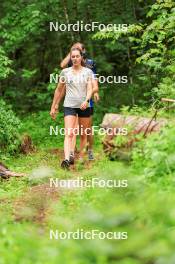 21.06.2024, Les Diablerets, Switzerland (SUI): Marina Kaelin (SUI), Nadia Kaelin (SUI), (l-r) - Cross-Country summer training, Les Diablerets (SUI). www.nordicfocus.com. © Manzoni/NordicFocus. Every downloaded picture is fee-liable.