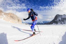 14.10.2024, Ramsau am Dachstein, Austria (AUT): Federico Pellegrino (ITA) - Cross-Country summer training, Dachsteinglacier, Ramsau am Dachstein (AUT). www.nordicfocus.com. © Manzoni/NordicFocus. Every downloaded picture is fee-liable.