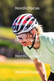 04.06.2024, Lenzerheide, Switzerland (SUI): Victoria Carl (GER) - Cross-Country training, Lenzerheide (SUI). www.nordicfocus.com. © Manzoni/NordicFocus. Every downloaded picture is fee-liable.