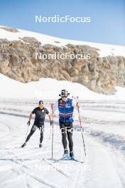 19.06.2024, Tignes, France (FRA): Jules Lapierre (FRA) - Cross-Country summer training, Tignes (FRA). www.nordicfocus.com. © Authamayou/NordicFocus. Every downloaded picture is fee-liable.