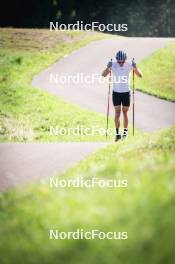 08.08.2024, Lavaze, Italy (ITA): Lucas Boegl (GER) - Cross-Country summer training, Lavaze (ITA). www.nordicfocus.com. © Vanzetta/NordicFocus. Every downloaded picture is fee-liable.