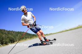 23.07.2024, Premanon, France (FRA): Mathis Desloges (FRA) - Cross-Country summer training, Premanon (FRA). www.nordicfocus.com. © Manzoni/NordicFocus. Every downloaded picture is fee-liable.