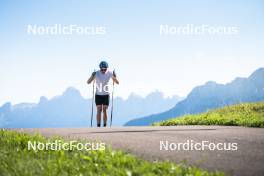 08.08.2024, Lavaze, Italy (ITA): Lucas Boegl (GER) - Cross-Country summer training, Lavaze (ITA). www.nordicfocus.com. © Vanzetta/NordicFocus. Every downloaded picture is fee-liable.