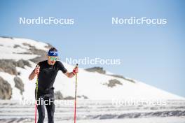 19.06.2024, Tignes, France (FRA): Hugo Lapalus (FRA) - Cross-Country summer training, Tignes (FRA). www.nordicfocus.com. © Authamayou/NordicFocus. Every downloaded picture is fee-liable.