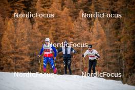 09.11.2024, Bessans, France (FRA): Jules Chappaz (FRA), Théo Schely (FRA), (l-r) - Cross-Country summer training, Bessans (FRA). www.nordicfocus.com. © Authamayou/NordicFocus. Every downloaded picture is fee-liable.