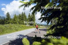 09.07.2024, Lavaze, Italy (ITA): Nadine Faehndrich (SUI) - Cross-Country summer training, Lavaze (ITA). www.nordicfocus.com. © Vanzetta/NordicFocus. Every downloaded picture is fee-liable.