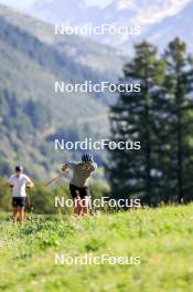 15.08.2024, Ulrichen, Switzerland (SUI): Lucas Boegl (GER) - Cross-Country summer training, Ulrichen (SUI). www.nordicfocus.com. © Manzoni/NordicFocus. Every downloaded picture is fee-liable.