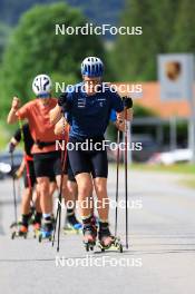 20.06.2024, Les Diablerets, Switzerland (SUI): Antonin Savary (SUI), Ilan Pittier (SUI), (l-r) - Cross-Country summer training, Les Diablerets (SUI). www.nordicfocus.com. © Manzoni/NordicFocus. Every downloaded picture is fee-liable.