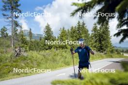 09.07.2024, Lavaze, Italy (ITA): Cyril Faehndrich (SUI) - Cross-Country summer training, Lavaze (ITA). www.nordicfocus.com. © Vanzetta/NordicFocus. Every downloaded picture is fee-liable.