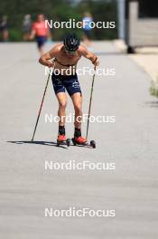 23.07.2024, Premanon, France (FRA): Hugo Lapalus (FRA) - Cross-Country summer training, Premanon (FRA). www.nordicfocus.com. © Manzoni/NordicFocus. Every downloaded picture is fee-liable.