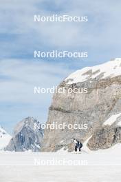 18.06.2024, Tignes, France (FRA): Flora Dolci (FRA), Léna Quintin (FRA), (l-r) - Cross-Country summer training, Tignes (FRA). www.nordicfocus.com. © Authamayou/NordicFocus. Every downloaded picture is fee-liable.