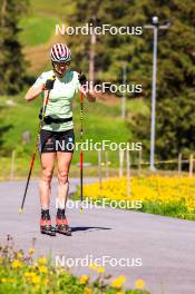 04.06.2024, Lenzerheide, Switzerland (SUI): Victoria Carl (GER) - Cross-Country training, Lenzerheide (SUI). www.nordicfocus.com. © Manzoni/NordicFocus. Every downloaded picture is fee-liable.