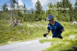 09.07.2024, Lavaze, Italy (ITA): Cyril Faehndrich (SUI) - Cross-Country summer training, Lavaze (ITA). www.nordicfocus.com. © Vanzetta/NordicFocus. Every downloaded picture is fee-liable.