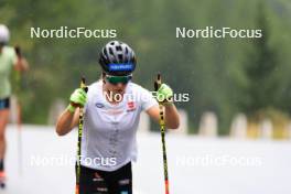 14.08.2024, Ulrichen, Switzerland (SUI): Katharina Hennig (GER) - Cross-Country summer training, Ulrichen (SUI). www.nordicfocus.com. © Manzoni/NordicFocus. Every downloaded picture is fee-liable.