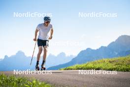 08.08.2024, Lavaze, Italy (ITA): Lucas Boegl (GER) - Cross-Country summer training, Lavaze (ITA). www.nordicfocus.com. © Vanzetta/NordicFocus. Every downloaded picture is fee-liable.