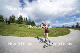 09.07.2024, Lavaze, Italy (ITA): Nadine Faehndrich (SUI) - Cross-Country summer training, Lavaze (ITA). www.nordicfocus.com. © Vanzetta/NordicFocus. Every downloaded picture is fee-liable.