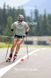 15.08.2024, Ulrichen, Switzerland (SUI): Victoria Carl (GER) - Cross-Country summer training, Ulrichen (SUI). www.nordicfocus.com. © Manzoni/NordicFocus. Every downloaded picture is fee-liable.