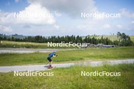 09.07.2024, Lavaze, Italy (ITA): Cyril Faehndrich (SUI) - Cross-Country summer training, Lavaze (ITA). www.nordicfocus.com. © Vanzetta/NordicFocus. Every downloaded picture is fee-liable.