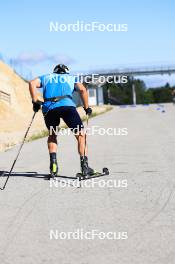 23.07.2024, Premanon, France (FRA): Lucas Chanavat (FRA) - Cross-Country summer training, Premanon (FRA). www.nordicfocus.com. © Manzoni/NordicFocus. Every downloaded picture is fee-liable.