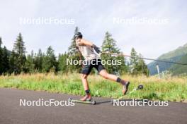 15.08.2024, Ulrichen, Switzerland (SUI): Janosch Brugger (GER) - Cross-Country summer training, Ulrichen (SUI). www.nordicfocus.com. © Manzoni/NordicFocus. Every downloaded picture is fee-liable.