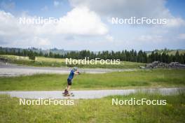 09.07.2024, Lavaze, Italy (ITA): Cyril Faehndrich (SUI) - Cross-Country summer training, Lavaze (ITA). www.nordicfocus.com. © Vanzetta/NordicFocus. Every downloaded picture is fee-liable.