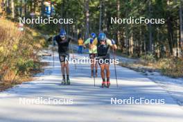 12.10.2024, Ramsau am Dachstein, Austria (AUT): Albert Kuchler (GER), Anian Sossau (GER), (l-r) - Cross-Country summer training, Ramsau am Dachstein (AUT). www.nordicfocus.com. © Manzoni/NordicFocus. Every downloaded picture is fee-liable.