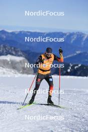 12.10.2024, Ramsau am Dachstein, Austria (AUT): Luca Petzold (GER) - Cross-Country summer training, Dachsteinglacier, Ramsau am Dachstein (AUT). www.nordicfocus.com. © Manzoni/NordicFocus. Every downloaded picture is fee-liable.