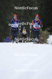 06.11.2024, Davos, Switzerland (SUI): Nadine Faehndrich (SUI), Lydia Hiernickel (SUI), (l-r) - Cross-Country training, snowfarming track, Davos (SUI). www.nordicfocus.com. © Manzoni/NordicFocus. Every downloaded picture is fee-liable.