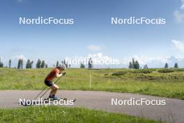 09.07.2024, Lavaze, Italy (ITA): Nadine Faehndrich (SUI) - Cross-Country summer training, Lavaze (ITA). www.nordicfocus.com. © Vanzetta/NordicFocus. Every downloaded picture is fee-liable.