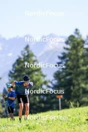 15.08.2024, Ulrichen, Switzerland (SUI): Florian Notz (GER) - Cross-Country summer training, Ulrichen (SUI). www.nordicfocus.com. © Manzoni/NordicFocus. Every downloaded picture is fee-liable.