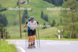 20.06.2024, Les Diablerets, Switzerland (SUI): Nicola Wigger (SUI), Beda Klee (SUI), (l-r) - Cross-Country summer training, Les Diablerets (SUI). www.nordicfocus.com. © Manzoni/NordicFocus. Every downloaded picture is fee-liable.