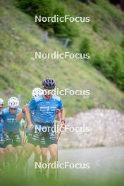 19.06.2024, Tignes, France (FRA): Hugo Lapalus (FRA) - Cross-Country summer training, Tignes (FRA). www.nordicfocus.com. © Authamayou/NordicFocus. Every downloaded picture is fee-liable.