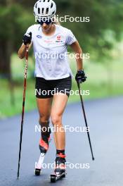 14.08.2024, Ulrichen, Switzerland (SUI): Pia Fink (GER) - Cross-Country summer training, Ulrichen (SUI). www.nordicfocus.com. © Manzoni/NordicFocus. Every downloaded picture is fee-liable.