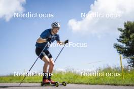 09.07.2024, Lavaze, Italy (ITA): Cyril Faehndrich (SUI) - Cross-Country summer training, Lavaze (ITA). www.nordicfocus.com. © Vanzetta/NordicFocus. Every downloaded picture is fee-liable.