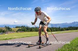 08.08.2024, Lavaze, Italy (ITA): Lucas Boegl (GER) - Cross-Country summer training, Lavaze (ITA). www.nordicfocus.com. © Vanzetta/NordicFocus. Every downloaded picture is fee-liable.