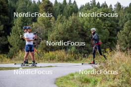 21.09.2024, Font-Romeu, France (FRA): Richard Jouve (FRA), Rémi Bourdin (FRA), (l-r) - Cross-Country summer training, Font-Romeu (FRA). www.nordicfocus.com. © Authamayou/NordicFocus. Every downloaded picture is fee-liable.