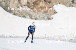 18.06.2024, Tignes, France (FRA): Delphine Claudel (FRA) - Cross-Country summer training, Tignes (FRA). www.nordicfocus.com. © Authamayou/NordicFocus. Every downloaded picture is fee-liable.