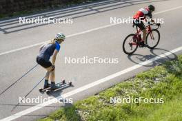 10.07.2024, Lavaze, Italy (ITA): Nadine Faehndrich (SUI) - Cross-Country summer training, Lavaze (ITA). www.nordicfocus.com. © Vanzetta/NordicFocus. Every downloaded picture is fee-liable.