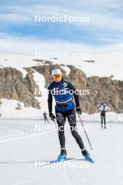 18.06.2024, Tignes, France (FRA): Delphine Claudel (FRA) - Cross-Country summer training, Tignes (FRA). www.nordicfocus.com. © Authamayou/NordicFocus. Every downloaded picture is fee-liable.