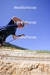 23.07.2024, Premanon, France (FRA): Clement Parisse (FRA) - Cross-Country summer training, Premanon (FRA). www.nordicfocus.com. © Manzoni/NordicFocus. Every downloaded picture is fee-liable.