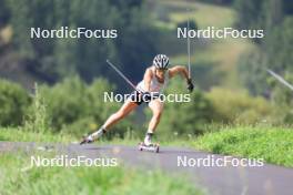 15.08.2024, Ulrichen, Switzerland (SUI): Lena Keck (GER) - Cross-Country summer training, Ulrichen (SUI). www.nordicfocus.com. © Manzoni/NordicFocus. Every downloaded picture is fee-liable.