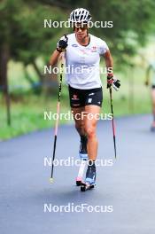 14.08.2024, Ulrichen, Switzerland (SUI): Sofie Krehl (GER) - Cross-Country summer training, Ulrichen (SUI). www.nordicfocus.com. © Manzoni/NordicFocus. Every downloaded picture is fee-liable.