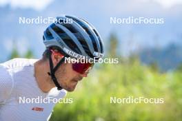 08.08.2024, Lavaze, Italy (ITA): Lucas Boegl (GER) - Cross-Country summer training, Lavaze (ITA). www.nordicfocus.com. © Vanzetta/NordicFocus. Every downloaded picture is fee-liable.