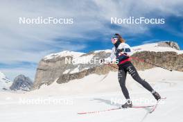 18.06.2024, Tignes, France (FRA): Mélissa Gal (FRA) - Cross-Country summer training, Tignes (FRA). www.nordicfocus.com. © Authamayou/NordicFocus. Every downloaded picture is fee-liable.