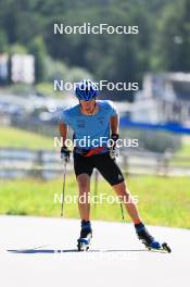 06.08.2024, Lenzerheide, Switzerland (SUI): Toni Livers (SUI) - Cross-Country summer training, Lenzerheide (SUI). www.nordicfocus.com. © Manzoni/NordicFocus. Every downloaded picture is fee-liable.