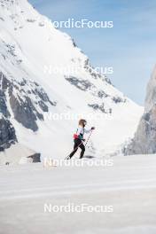 18.06.2024, Tignes, France (FRA): Mélissa Gal (FRA) - Cross-Country summer training, Tignes (FRA). www.nordicfocus.com. © Authamayou/NordicFocus. Every downloaded picture is fee-liable.