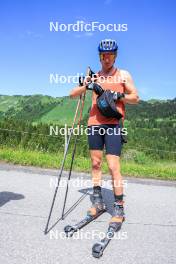 21.06.2024, Les Diablerets, Switzerland (SUI): Ilan Pittier (SUI) - Cross-Country summer training, Les Diablerets (SUI). www.nordicfocus.com. © Manzoni/NordicFocus. Every downloaded picture is fee-liable.