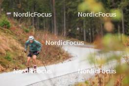 13.10.2024, Ramsau am Dachstein, Austria (AUT): Andrew Young (GBR) - Cross-Country summer training, Ramsau am Dachstein (AUT). www.nordicfocus.com. © Manzoni/NordicFocus. Every downloaded picture is fee-liable.