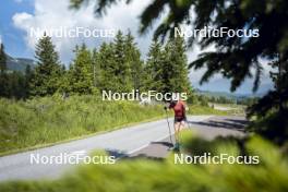 09.07.2024, Lavaze, Italy (ITA): Nadine Faehndrich (SUI) - Cross-Country summer training, Lavaze (ITA). www.nordicfocus.com. © Vanzetta/NordicFocus. Every downloaded picture is fee-liable.